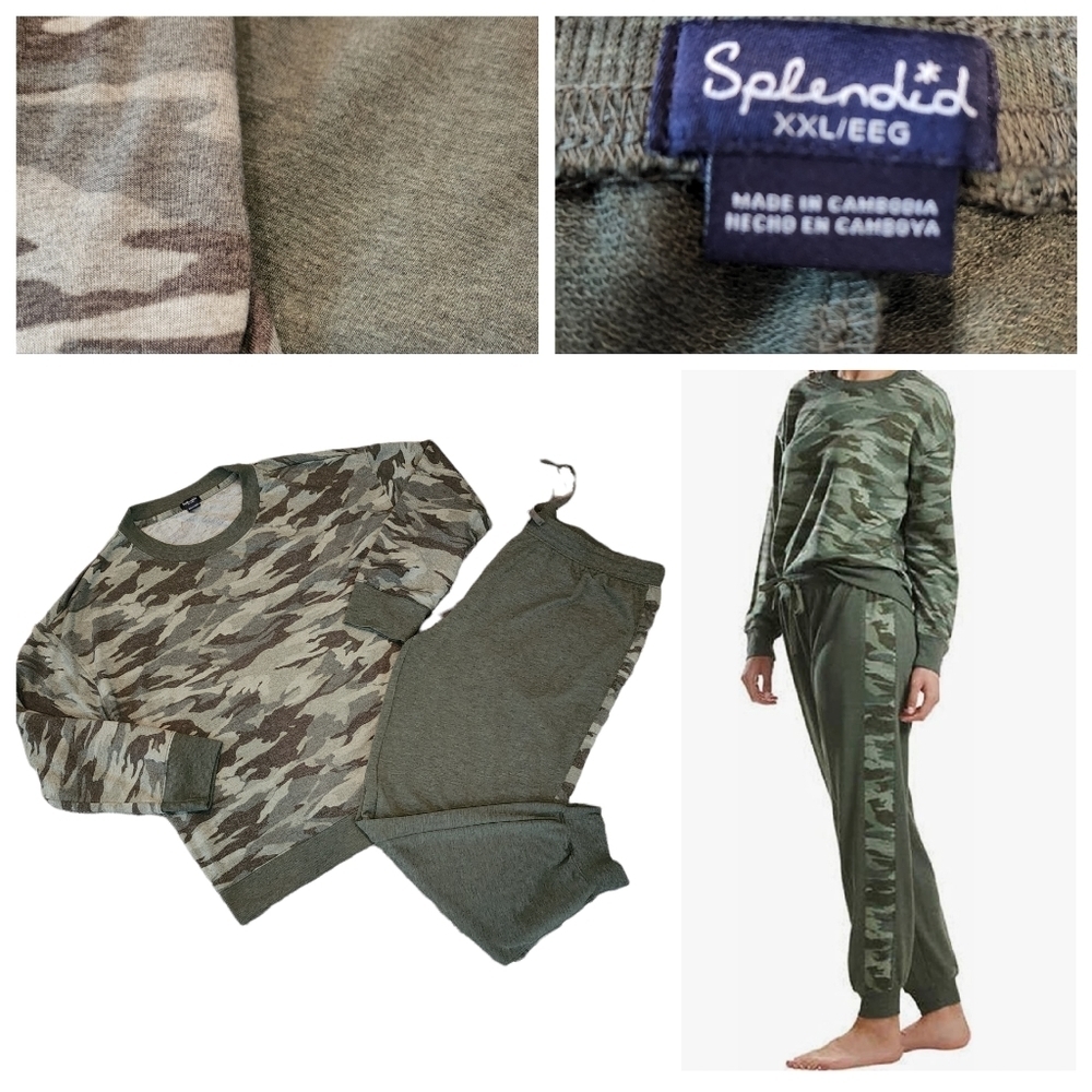Splendid green camo lounge‎ set. Size XXL